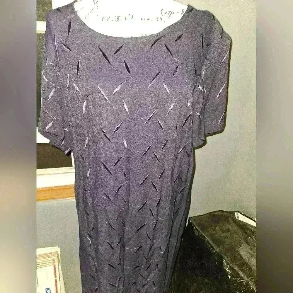 Christy Lyn Vintage Womans Navy Blue Dress Size 20